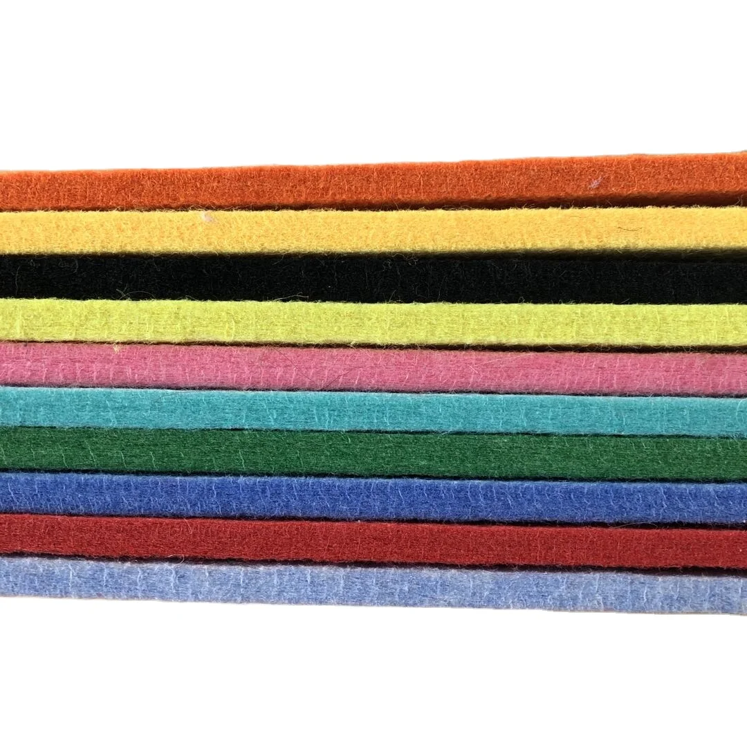 Заводская цена красочный экологически чистый промышленный 100% шерстяной войлок
