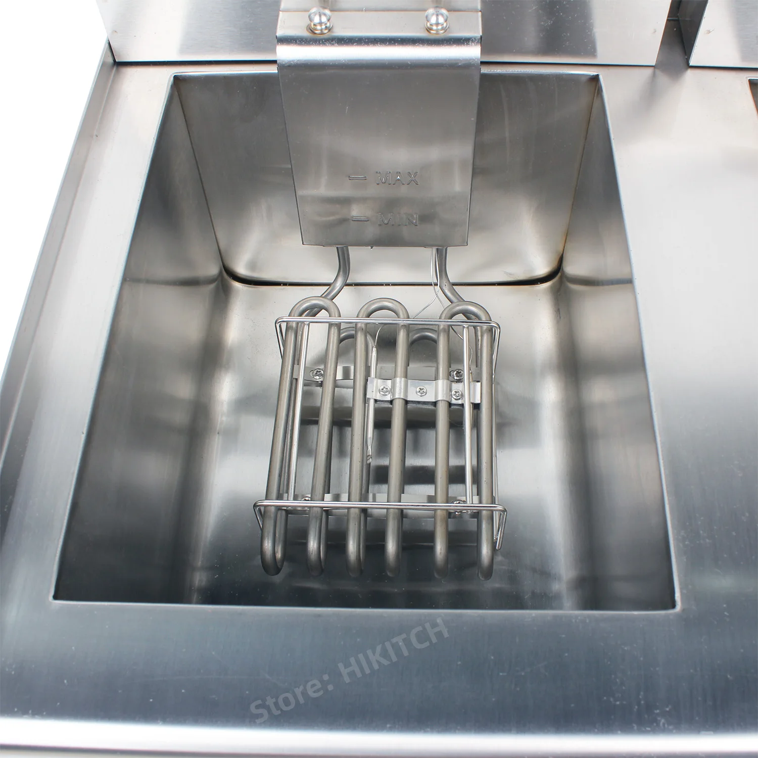 New 132V electric deep fryer dual tanks 2 baskets 26 liters with circuit breaker and oil faucet French fries chicken high power