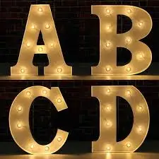 3D светодиодная акриловая надпись с надписем для внутренних/наружных стен розовые белые красные световые эффекты алюминиевый материал переменного тока