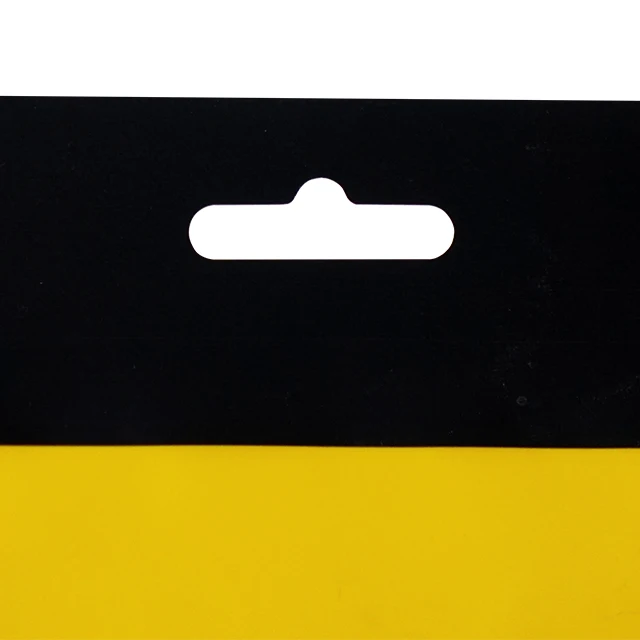 custom 3 side heat sealing bag clear window pouches easy tear open mouth bags with hang hole