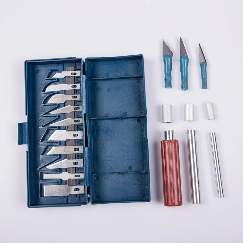 13PC Carving Knife Metal Sculpture Tools Engraving Cutter Craft Hobby Cutter Steel Carving Knife Set For Fruit  Wood  Plastic