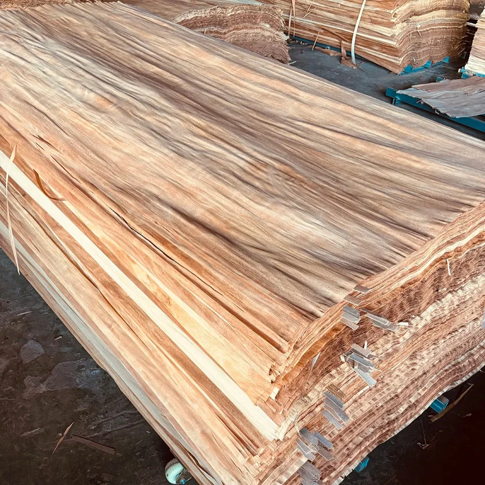 Fast Delivery  0.30Mm White Face Veneer Engineered Wood Veneer Dark Gurjan Face Veneer