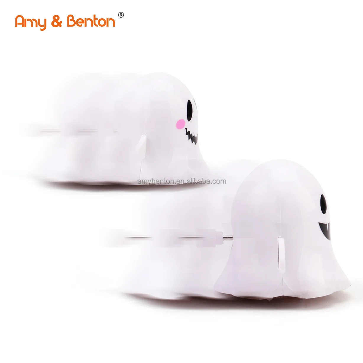 Halloween Windup Toys Cartoon Wind-up Ghost Rotating and Walking Clockwork Toys Set Goody Bag Filler for Kids