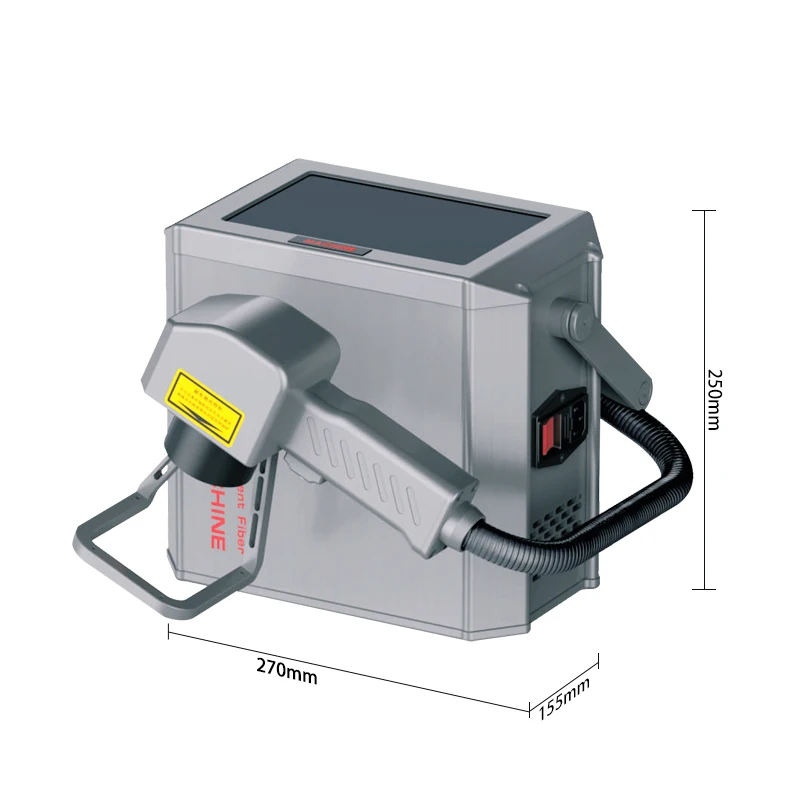 20W plug-in Portable Laser Engraving Machine Handheld Fiber Laser Marking Machines for Metal Tire wood glass Container QR code