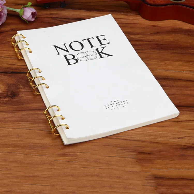 Metal Plated Loose Leaf Book Binder Hinged Ring Binding Rings Nickel Desk Calendar Circle 3 rings For Card Key Album