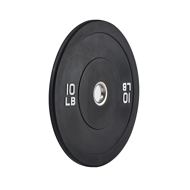 Rouser Fitness LB Bumper Plates Rubber Plates Gym Black Barbell 15LB 25LB 35LB 45LB 55LB Bumper Plates For Training