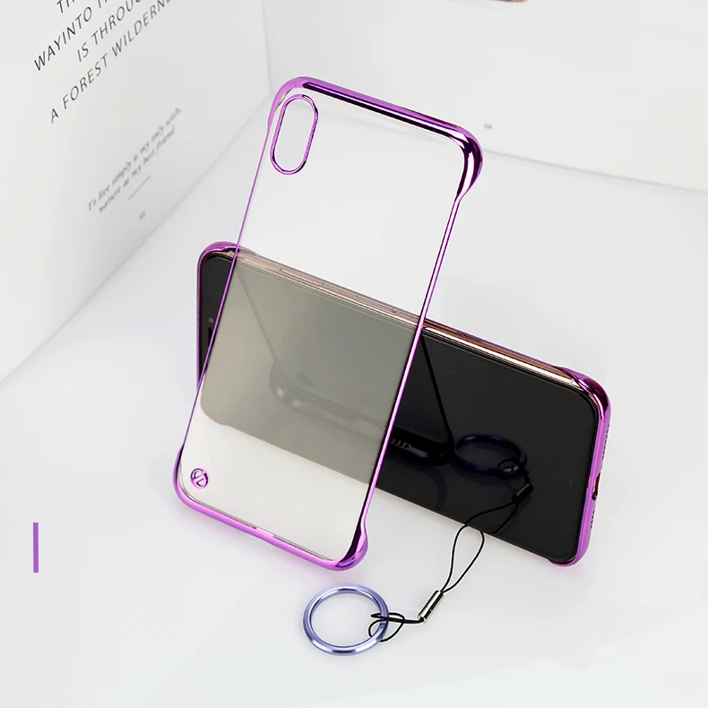 Ударопрочный прозрачный гальванических Жесткий ПК Материал Телефон чехол для Iphone 11 Pro Max X Xs Xr