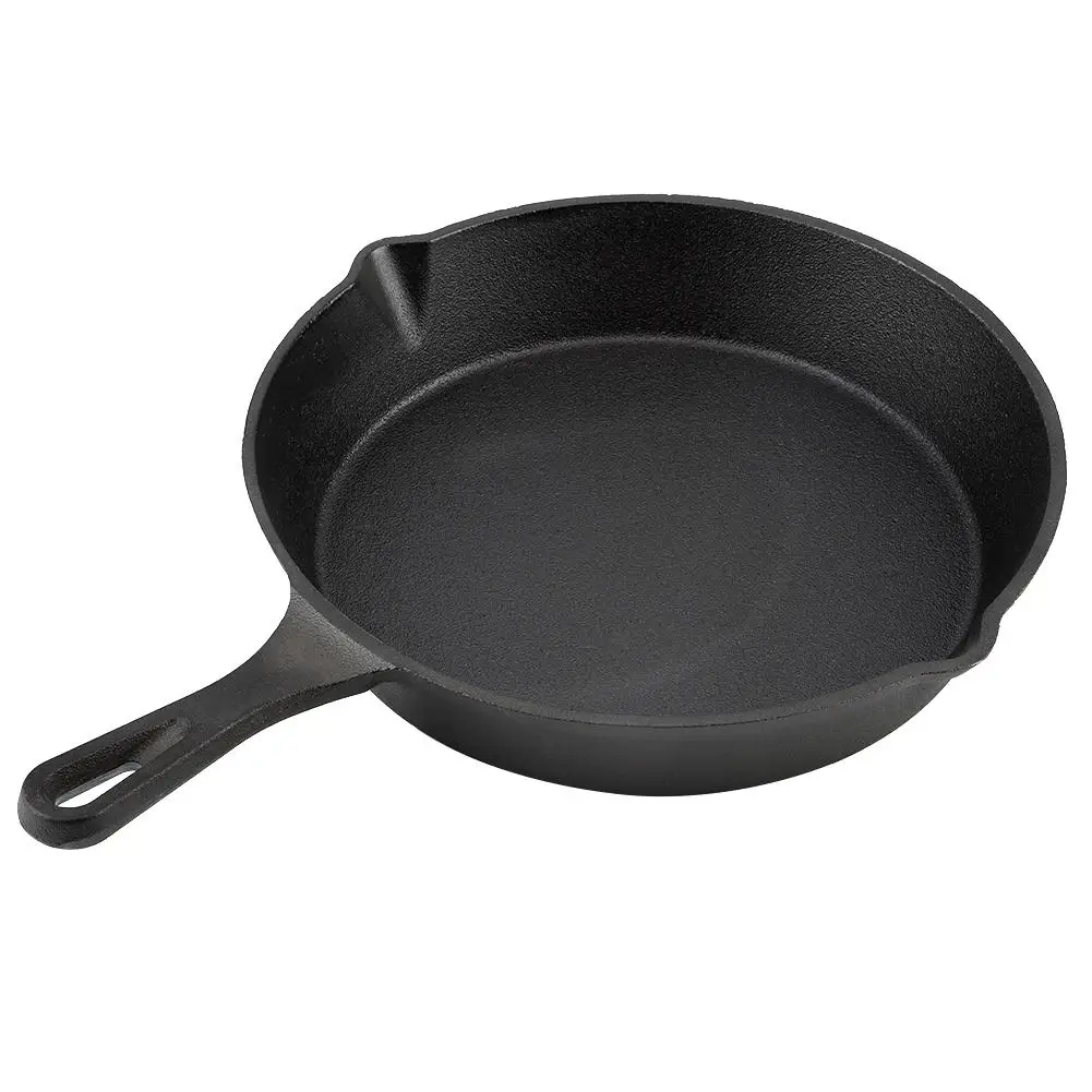 Bright Houseware Hot Sale Cookware Set Best Black Frying Pan Pre-seasoned Cast Iron Skillet Cast Iron Frying Pan