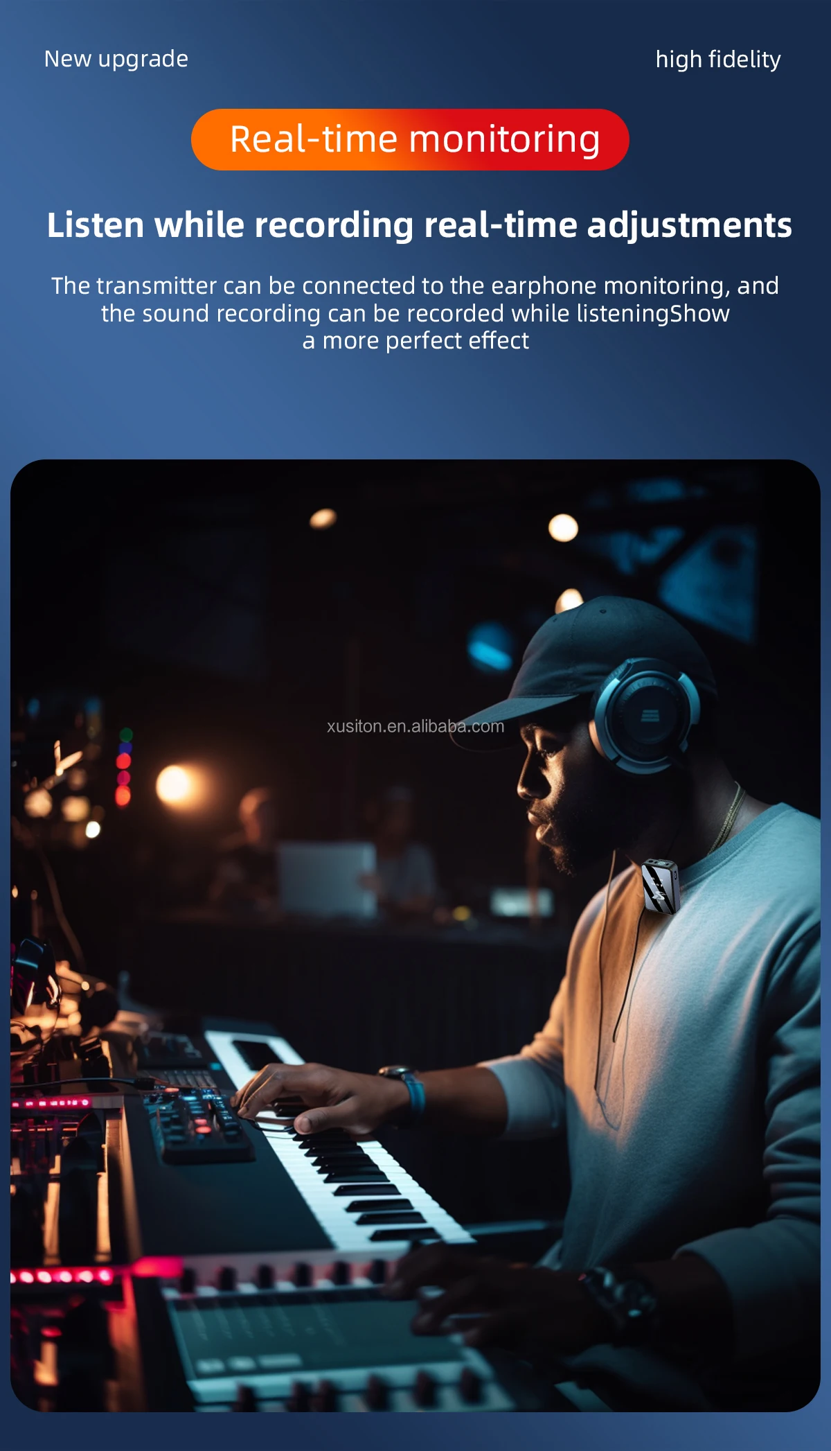 Mini Microphone SX12 noise reduction Portable broadcast Speech Teach Digital Display professional Clip Wireless lapel microphone