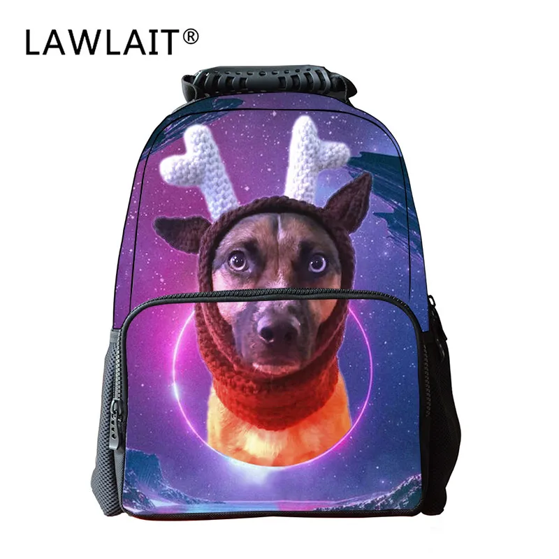 Индивидуальные обувь для девочек колледж школьные ранцы Рюкзак индивидуальные фото собака мультфильм блесток школьная сумка