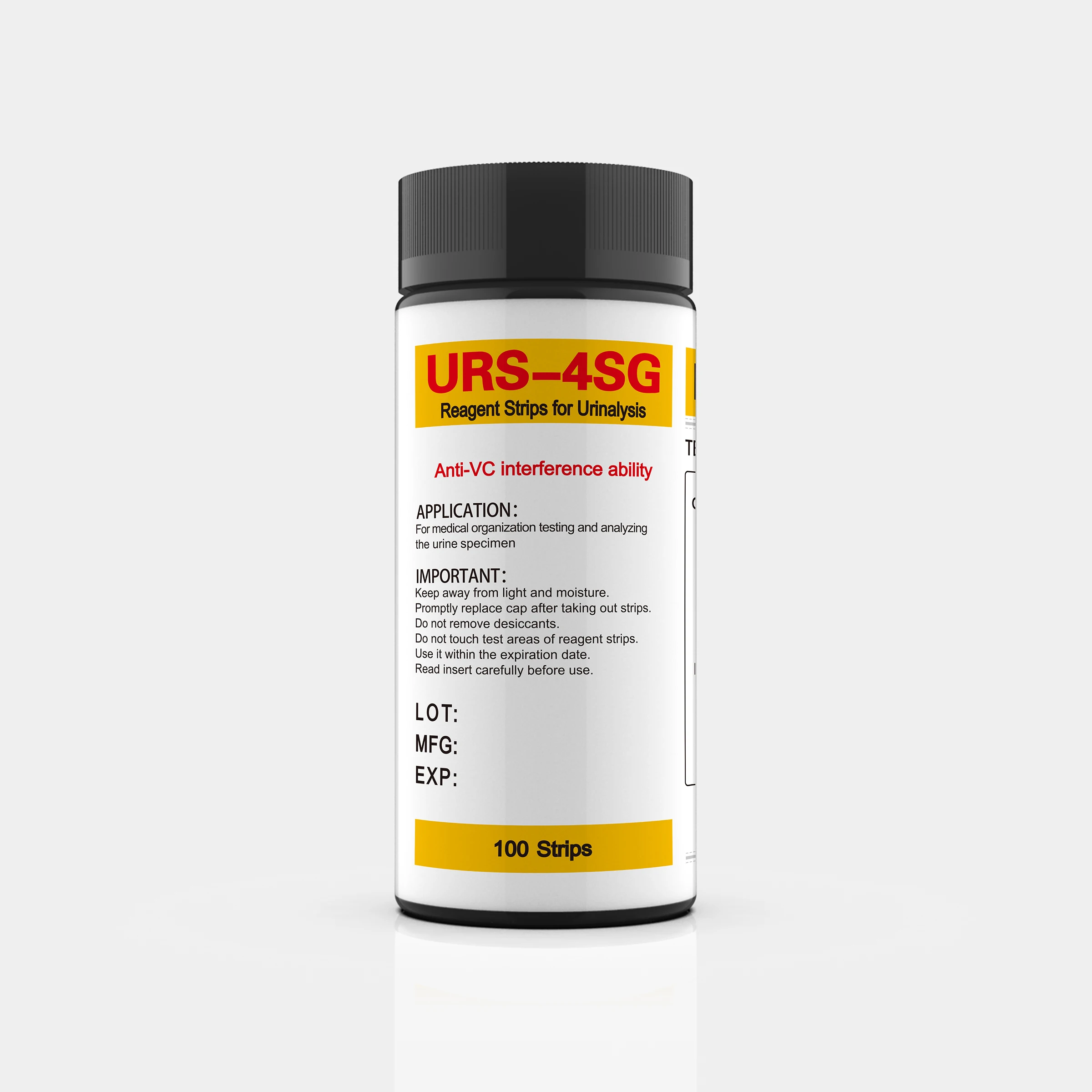 Tira de prueba de orina medica Tiras reactivas de analysis de orina 4SG para glucosa cetona