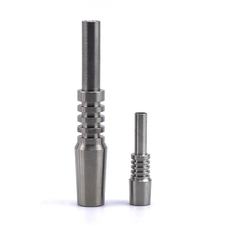 10mm Titanium Nail Dabs Straw Honey Pollen Dabbing Holder Smoking Accessories Wax Dabs Pipe Smoke Titanium Tip