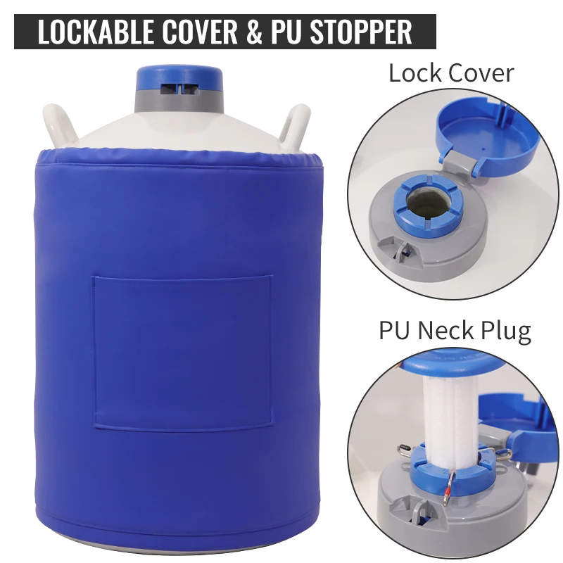 SNOWCOP 1L-50L Liquid Nitrogen Tank Cryogenic Storage Cells Liquid Nitrogen Storage Tank For Laboratory