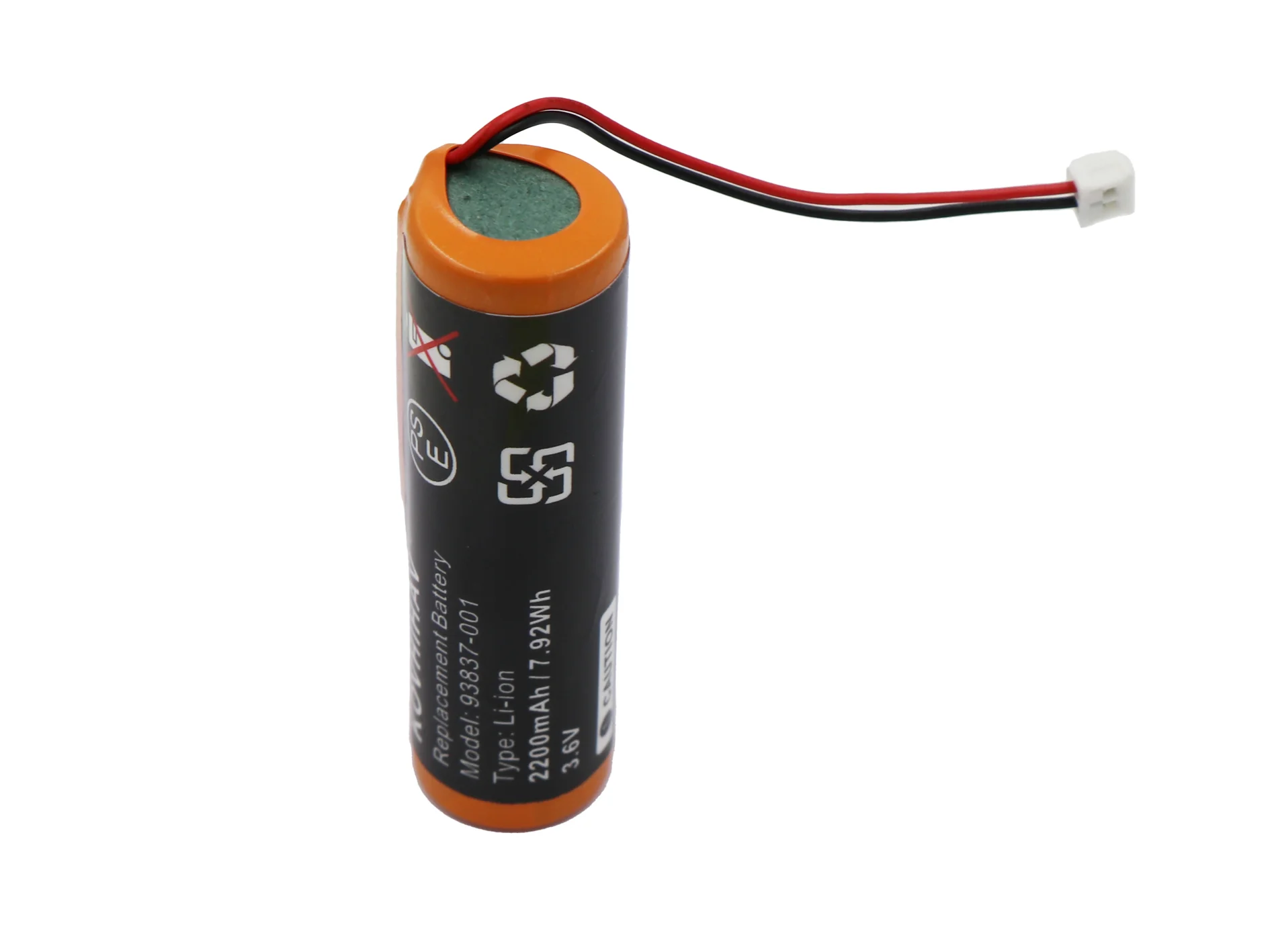 Orange 3.6v 2200mah 7.92wh Li-ion Battery For Wahl Cordless Shaver