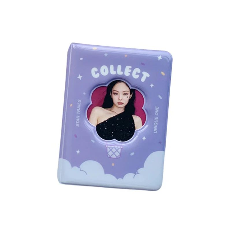 Korean Ins Style Cute Flower Ice Cream Shaped Hollow 3 inch Mini Photo Card Holder Star-Chasing Idol Photocard Album
