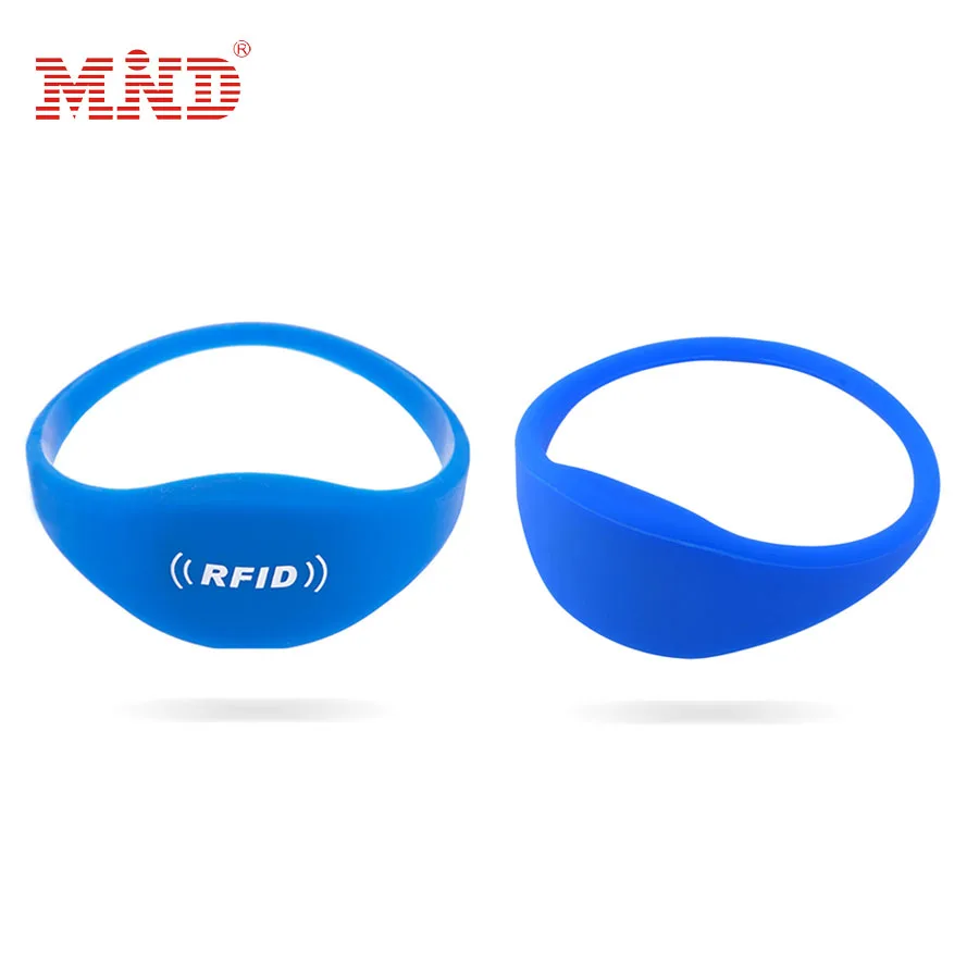 Custom Logo Silicone Sports Wristbands RFID Silicone Rubber Bracelets RFID Festival Wristband Waterproof NFC Passive Bracelet