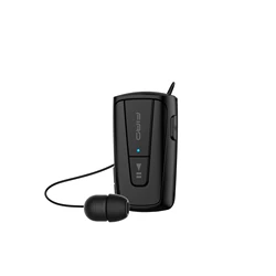 Firo wireless single-ear Type-C Retractable Collar Clip Headset for Delivery Business men Mono earphone for driver