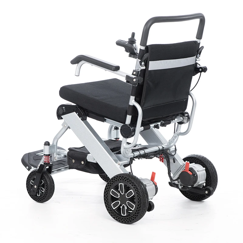 Best Selling Double Battery High Power Four Wheel Disabled Electric Scooter On Both Sides Folding Portable Electric Wheelchair