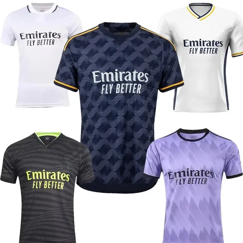 Thailand Fans Jersey 2023 2024 Club Home Away Soccer Jersey Football Jersey Soccer Wear Madrids Version Designer High Quality