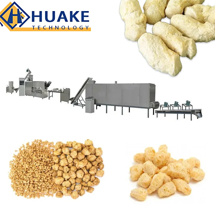 Factory Supply Industrial tvp tsp machine textured soya protein isolated soya chunks processing machines