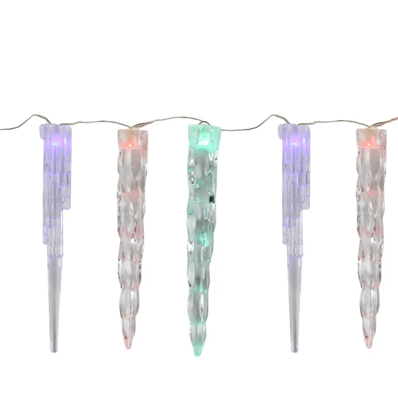 2M Christmas Decoration Light Snowflake Ice Cone LED Battery Power Christmas Lights