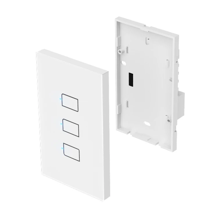 BroadLink Smart Light Switch TC3 US 1 2 3 Gang Switch No Neutral Line Wire Smart WiFi Touch Switch