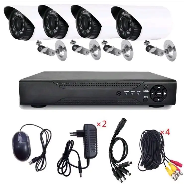 Best price for 4ch 1MP 2MP  camera cctv package manufacturer outdoor Full Form Cctv Camera