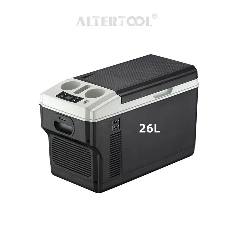 13-26L 12/24V Single Dual-core Semiconductor Portable Refrigerator Mini Car Fridges For Travel Camping Heatable Freezer