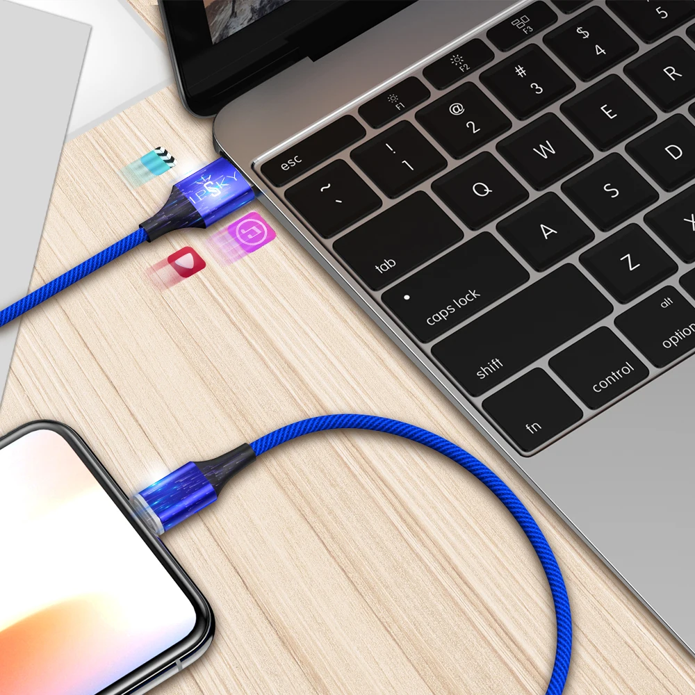 
World first nylon woven usb data car charging cable suitable for all mobile phones 