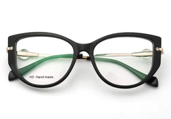 Новые стили, ингредиенты, стильная ацетатная оптическая оправа для очков, популярные очки кошачий глаз, очки унисекс для близорукости L4504