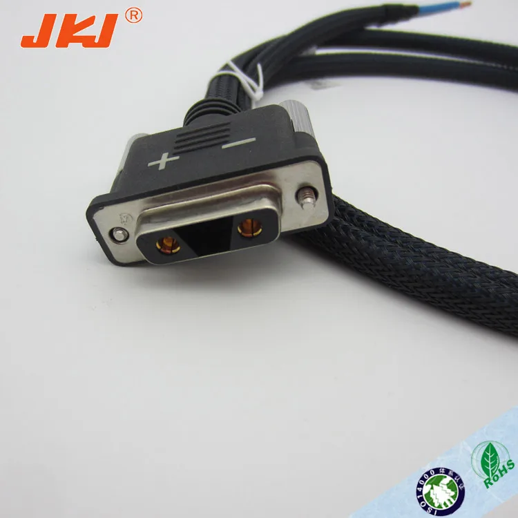 2PIN braid VGA cable with screw cable assembly