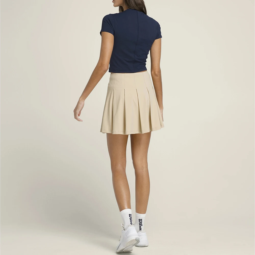 2023 High End Custom Classic Pleated Skirt Mini Tennis And Golf Dress set Tennis Dress With Sleeves Tennis Dresses For Women