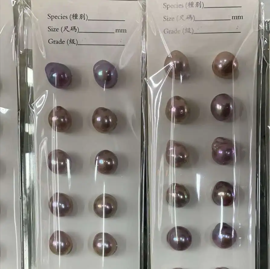 undrilled Nucleared  white  Freshwater water drop baroque pearl Paired baroque pearls wholesale for making pearl earrings