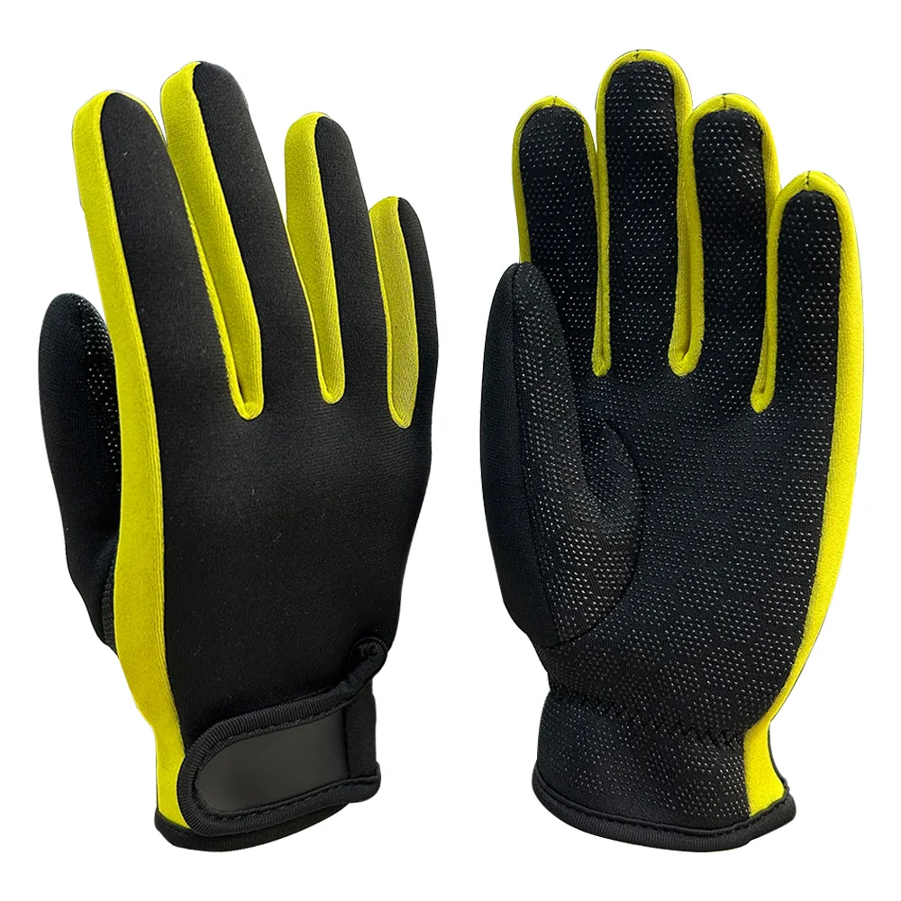 2mm Neoprene Diving Gloves for Men Women Flexible Thermal Full Finger Wetsuit Gloves for Snorkeling Kayaking