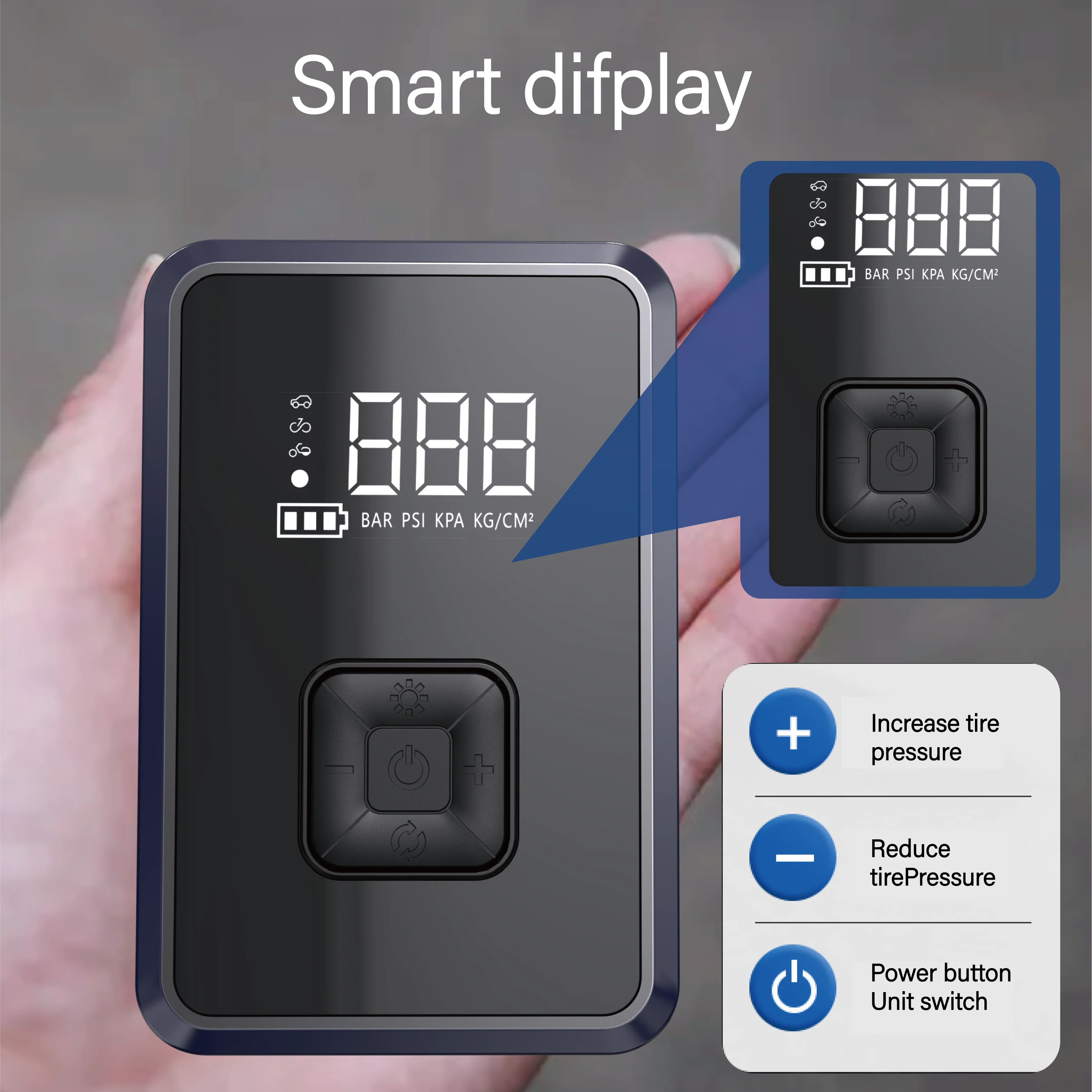 cordless  portable air  pump  motorcycles Digital Automatic Tire pump    Car Air Compressor for Car