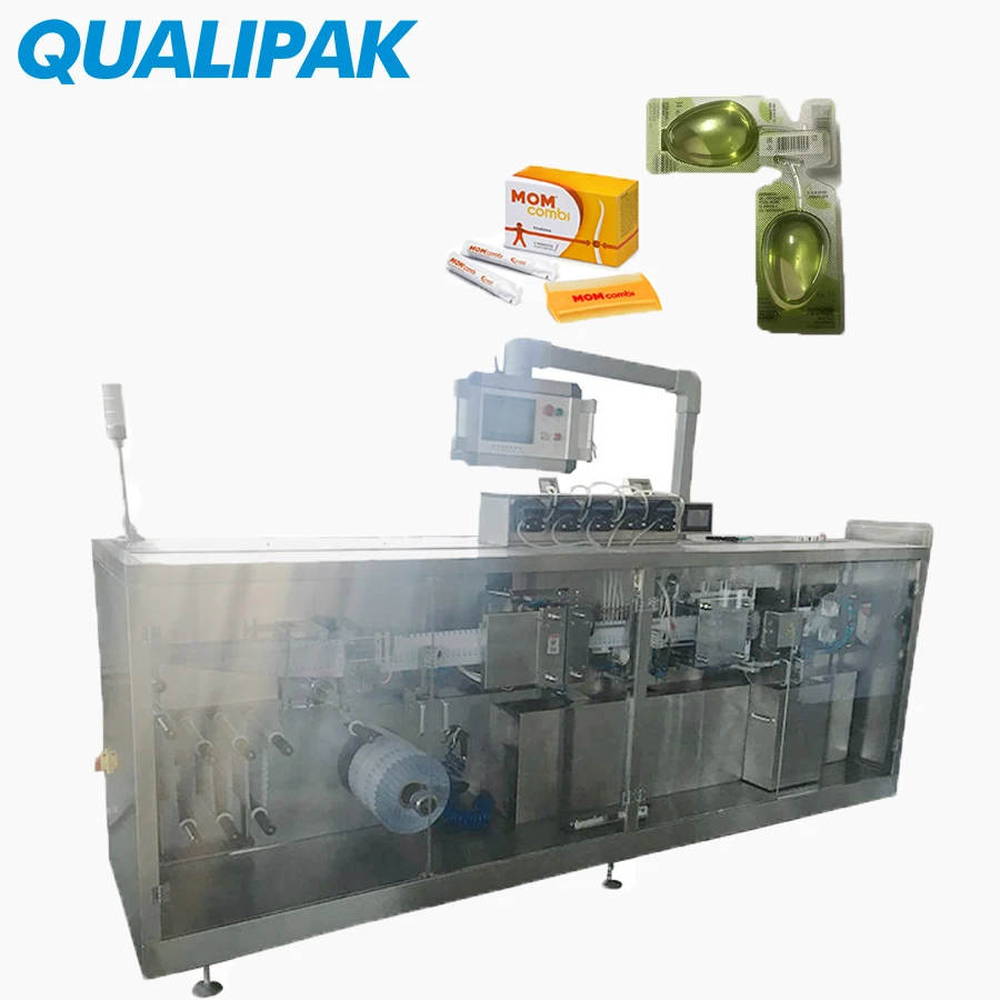 Qualipak Automatic Perfume Liquid Bottle Filling and Packing Machine