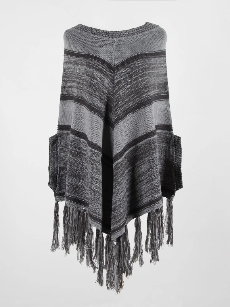 Wholesale 2020 latest fashion acrylic poncho shawl ethnic style ladies cape cardigans outdoor warm women poncho winter