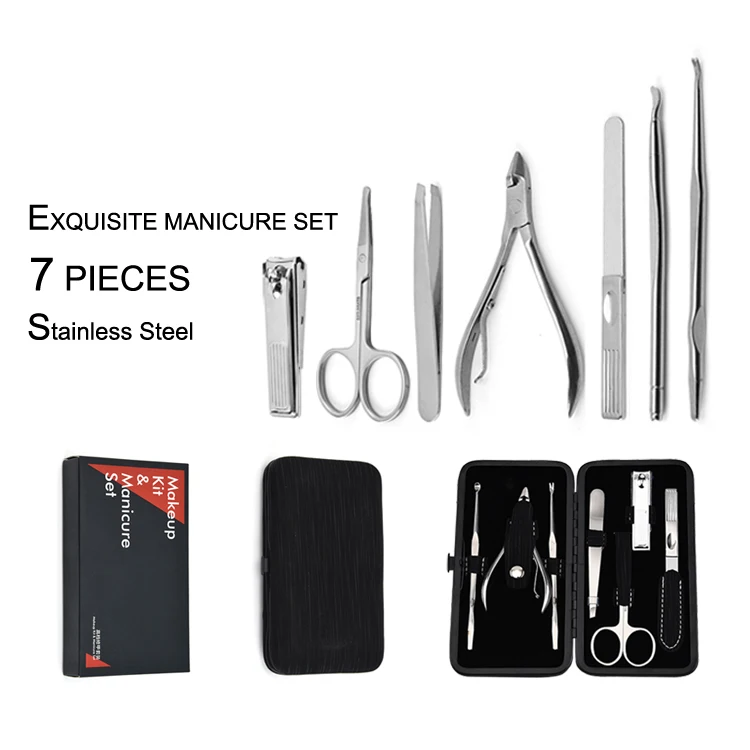 Women Beauty Tools Foot File Nail Clipper Pedicure Scissors Cutter Kit Mini Nail Care Products Salon Manicure Set
