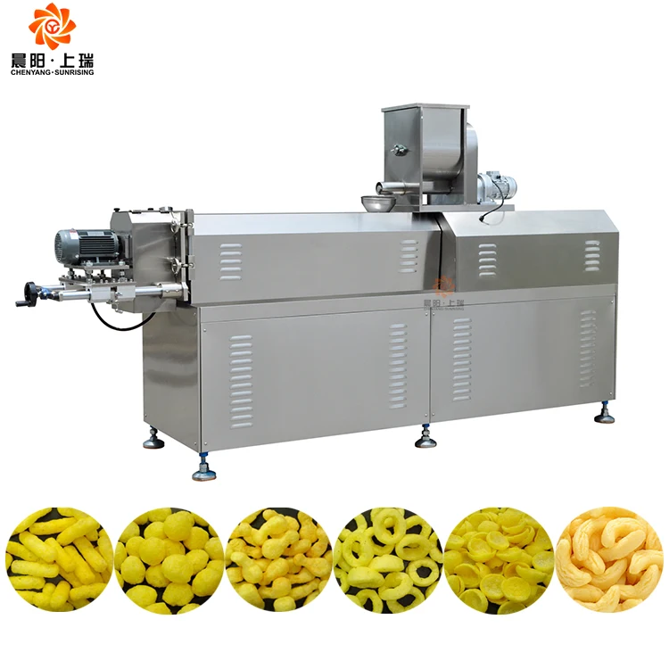 China Supplier High Production Twin Screw Extruder Puff Snack Food Core Filled Machine