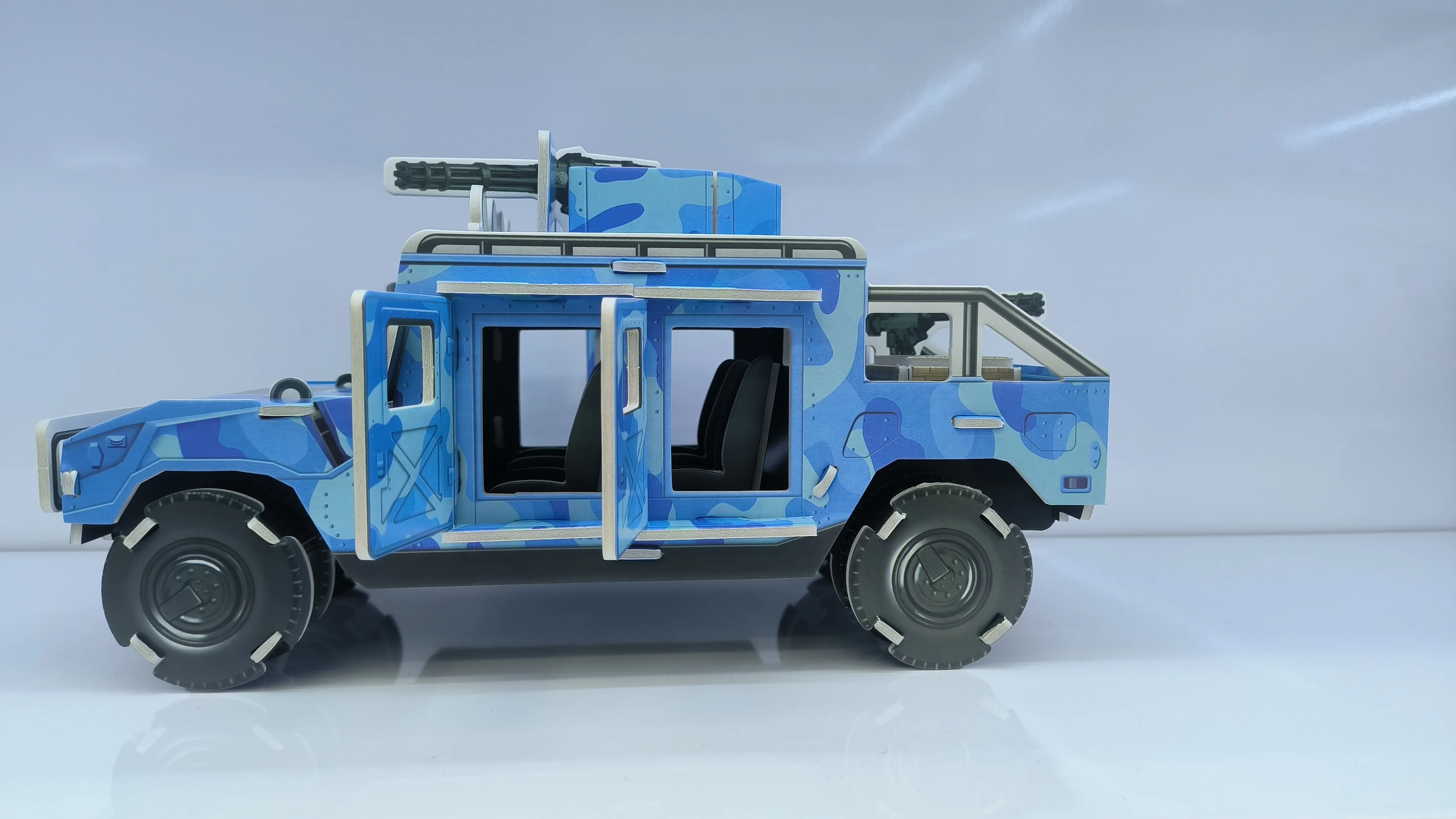 Best Selling Unisex Cartoon Paper Puzzle Toy 3D Assembly Truck Off-Road Vehicle Model for Educational Science Teaching