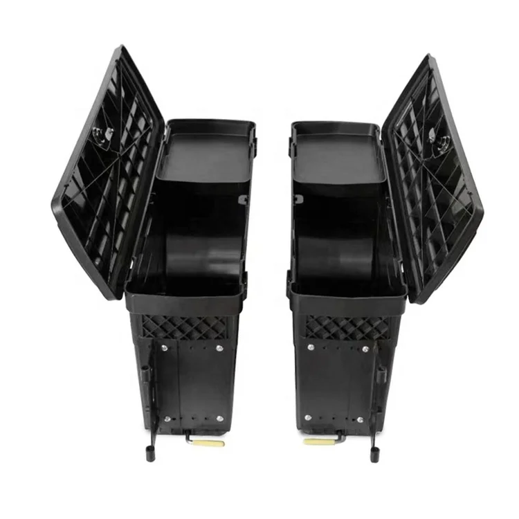 Pick Up Truck 4X4 Accessories ABS Plastic Black Tool Box Truck Bed Storage Box for Ford F150 1980-2024