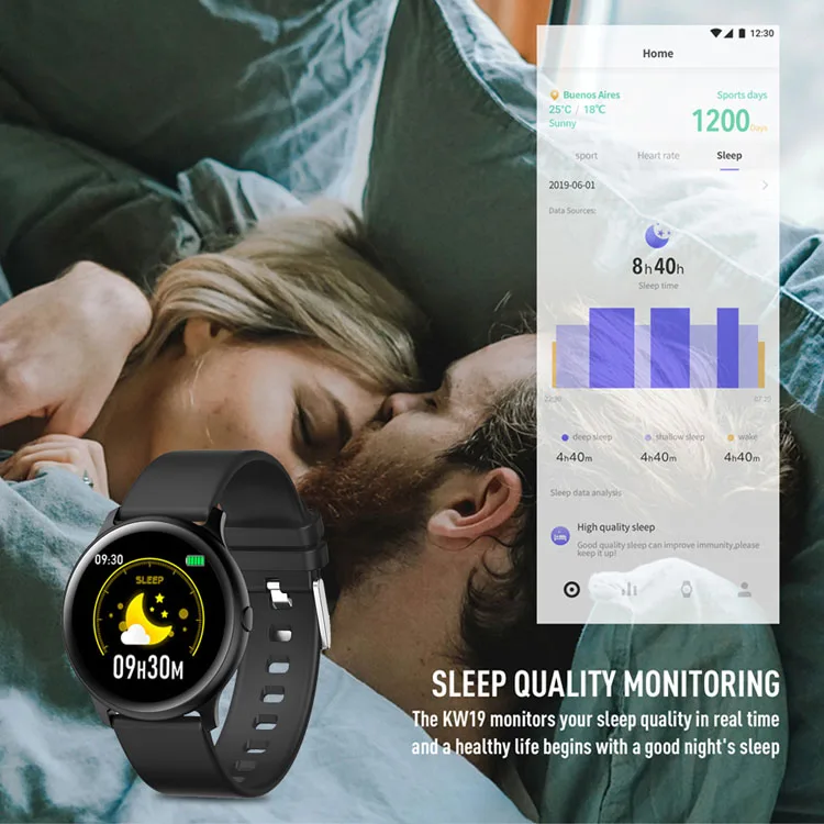 Wholesale Price Heart Rate Monitor Pedometer Fitness Tracker Smart Watch Bracelet Intelligent Blue tooth KW19 Smart Bracelet