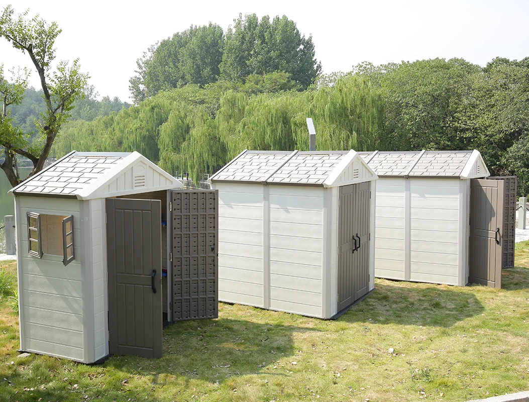 Sustainable 2 Room Small Garden Buildings Shed Waterproof Garden Home Sheds