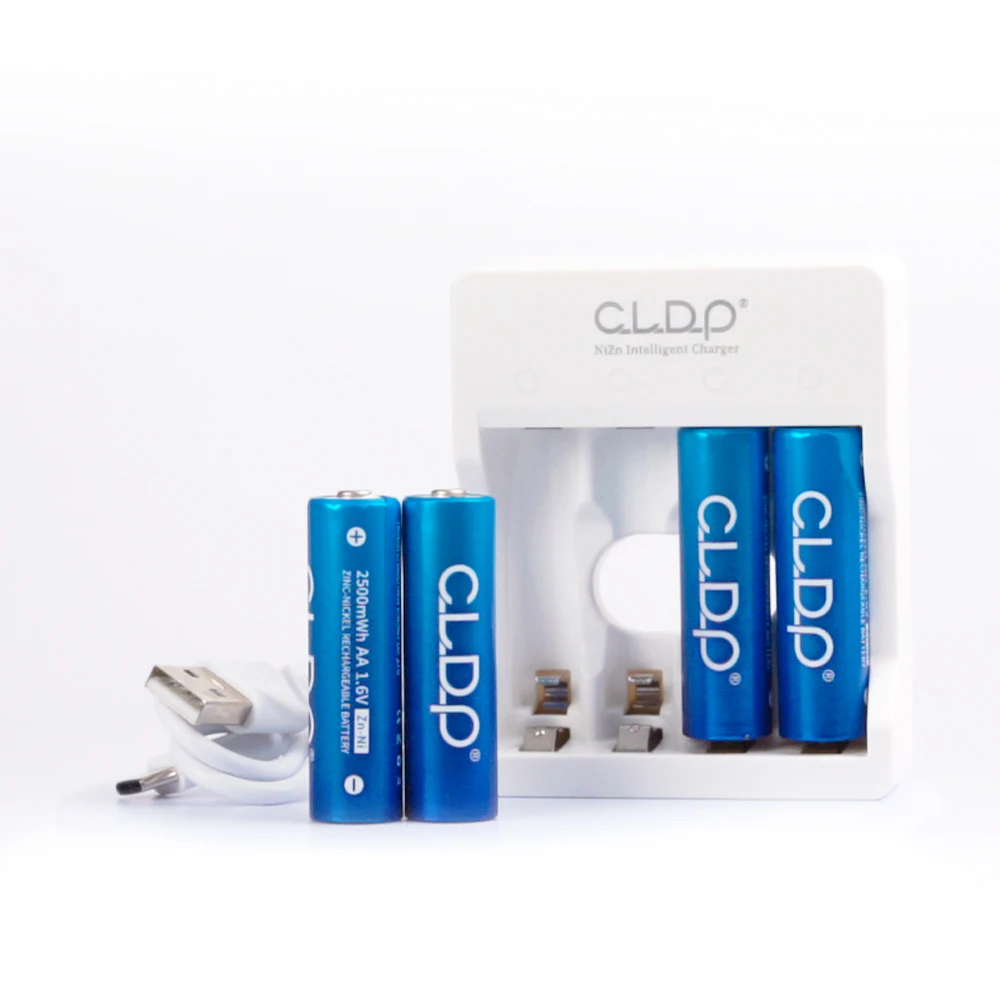 1.5v pilas aa recargables 2500mWh kit de pilas recargables aa con cargador