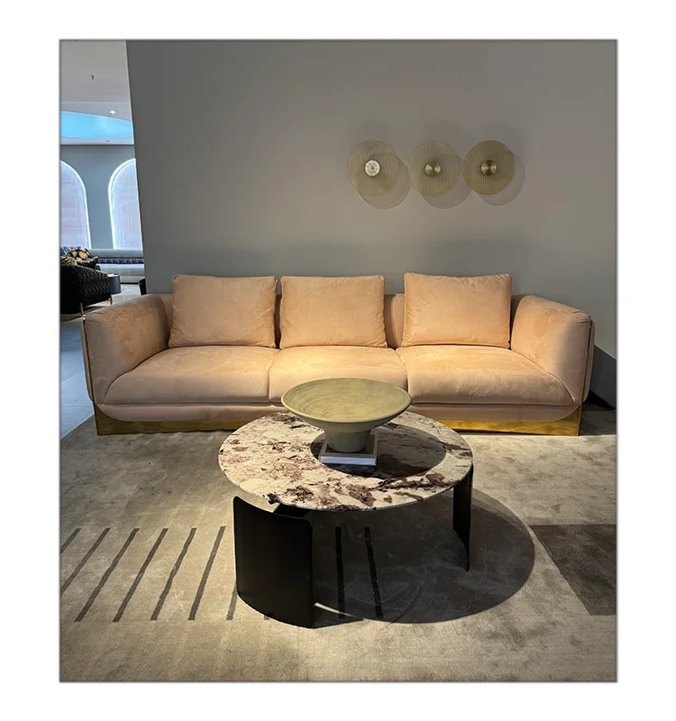 Hot Sale Italian Sectional Sofa Set Furniture Living Room Sofa Manufacturer Custom Made Luxury Sofa For Villa