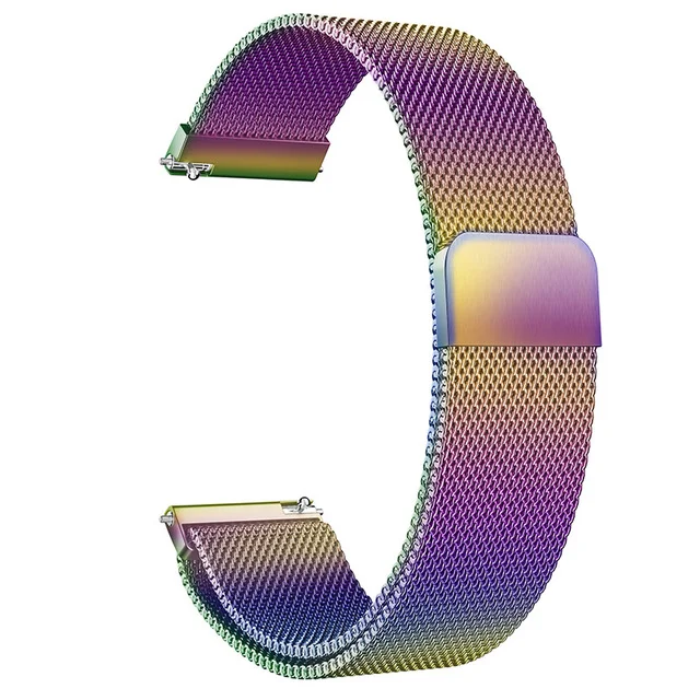 General Quick Release Milanese Magnetic Closure Steel Watch Band for For Amazfit Pace Bip Xiaomi Replacement Strap 12  20 22 24