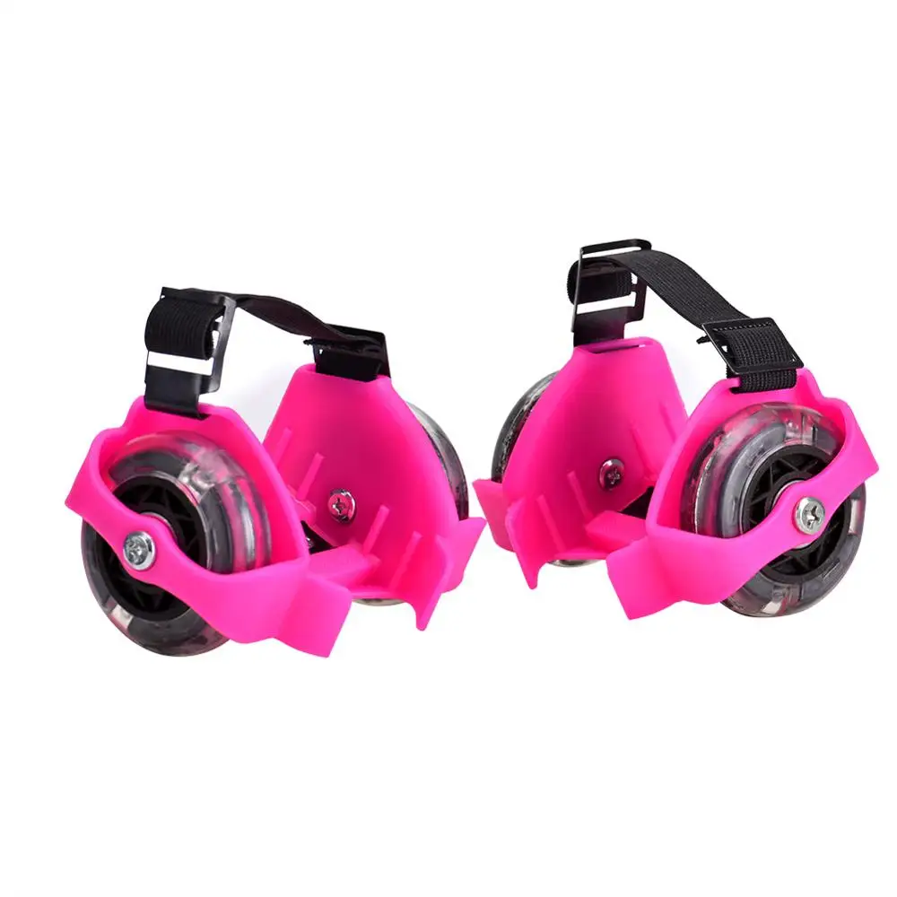 
Heel Skate Rollers Skates Wheeled Lightweight Kids Flashing LED Roller Skates 