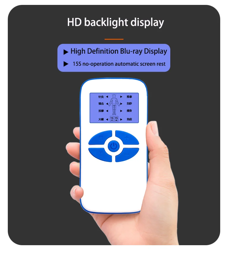 Multi functional massage device Portable hand held  multifunctional digital massager meridian meter EMS pulse massager