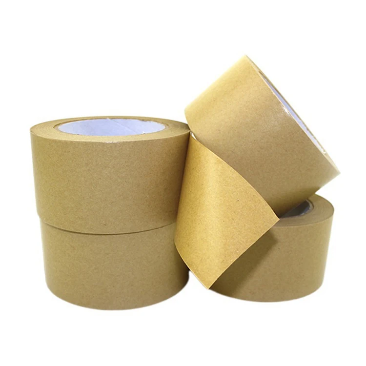 Recycled biodegradable bopp packing tape brown kraft gummed tapes