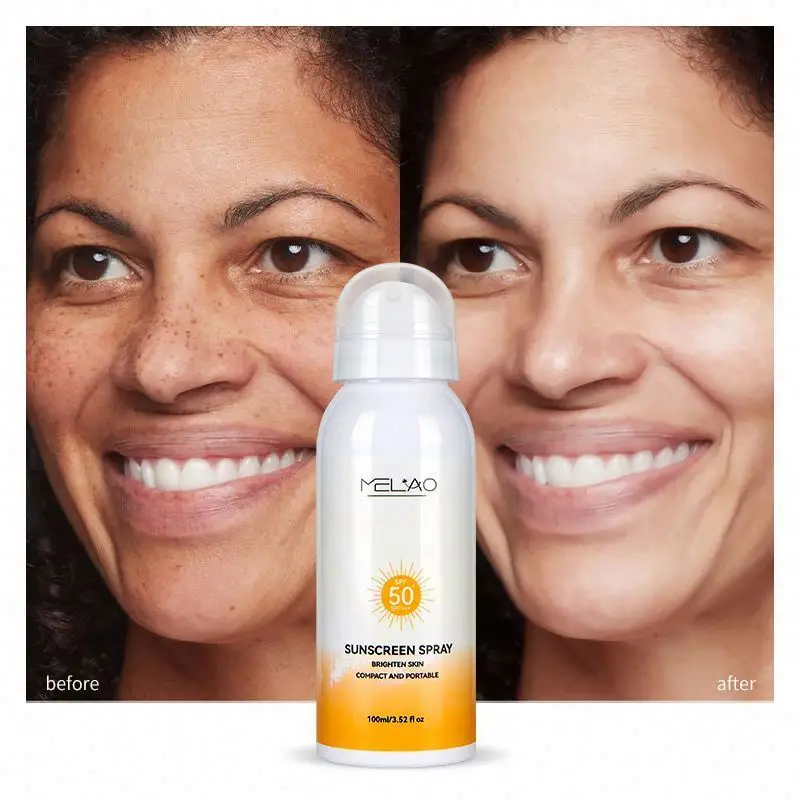 UV Spf 30 & 50 With Mattify Effect Tinted Wholesale Facial Cream Zinc Oxide Mineral Sunscreen Spray